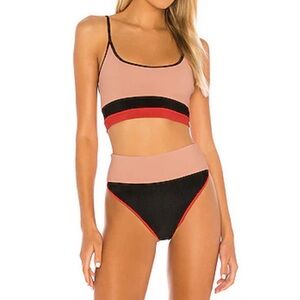 Beach Riot Eva Top Emmy Bottom colorblock sz M